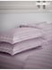 LIVING 100% Cotton Set of 2 Pillow Covers - 300TC Elysian Stripes - Cameo Rose