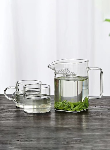 Transparent High Borosilicate Glass Coffee Set &acirc;&euro;&ldquo; 260Ml Filter Pitcher &amp; 2&Atilde;&mdash;100Ml Cups For Coffee Brewing, Serving &amp; Daily Use