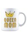 Queen Mom Printed Coffee Mug White/Yellow