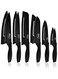 Pigeon by Stovekraft Edge Carbon Knife Set 6 Pcs (Black)
