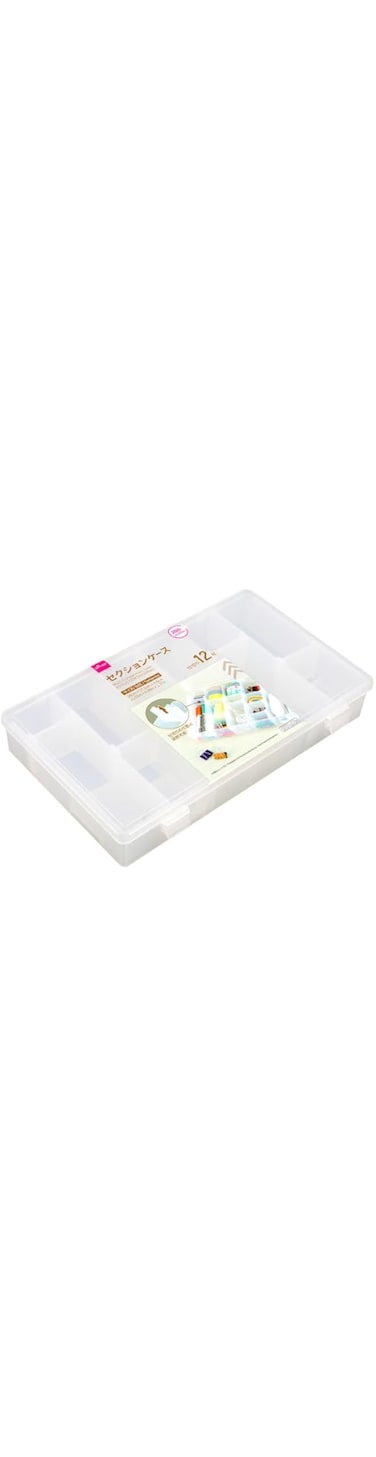 Daiso Multi-Compartment Storage Case (28 X 17.5 X 4.5 Cm)