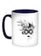 Dress Costume Printed Coffee Mug White/Blue/Black