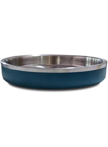 Mau Shallow Double Wall Cat Bowl, 480 ml Capacity, Teal