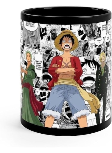 Your Wall One Piece Character Monkey D. Luffy Anime Printed Ceramic Coffee Mug 325ml