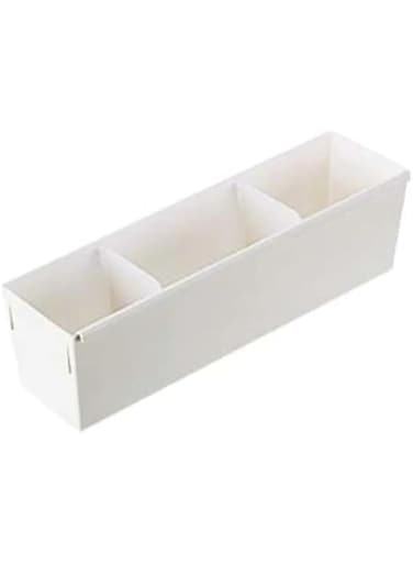 Keyway Basket with Separator, Small, White