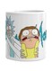 And Morty Printed Mug Blue/Yellow/Beige Standard
