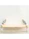 LTSWEET Handcrafted Shelf Kids Room Hanging Bead Shelf Nordic Style Nursery Decoration Wall Shelves Girls Clothes Storage Hanging Rack,Grey