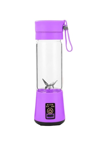 Dubai Gallery Mini Portable Household Electric Juicer Machine 401 Ml Zh271106-040 Purple/Clear