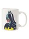 Batman Printed Mug White/Blue/Yellow Standard