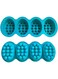 Mose Cafolo 2 pcs 3D Massage Bar Soap Molds 4 Cavities 4.5oz Silicone Soap Molds for DIY Soap Making, Chocolate, Polymer Clay (Nonstick &amp; BPA Free)