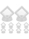 Alipis 10 Set 3D Floating Frame Display Case Floating Display Holder Stand Transparent Jewelry Storage Box for Necklace Brooch Challenge Coin Medallions Medal