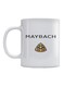 Maybach Logo Printed Mug White/Black/Yellow