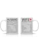 Husband And Wife Nutrition Facts - 11oz Ceramic Coffee Mug Couples Sets Funny Husband And Wife Anniversary Cups - Couple Bachelorette For Him And Her Wedding Engagement Bride To Be- By CBT Mugs