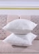 2PCS Non Woven Cushion Hollow Fiber Polyester White 40x40cm