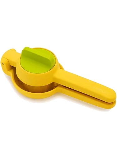 Timber Kitchen Manual Squeeze and Twist Hand Juicer Machine for Lemon, Orange, Citrus, Fruits, and Vegetables Lime Squeezer (Yellow)