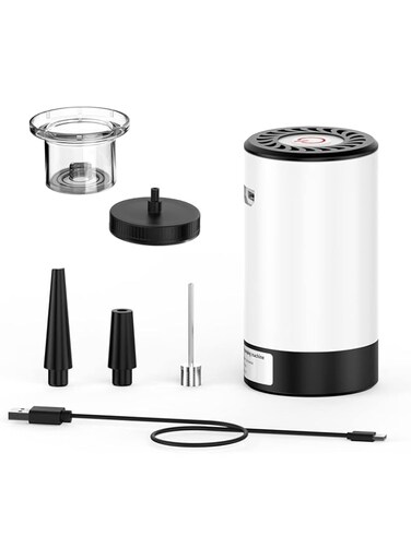 Handheld Vacuum Sealer, 7 Pcs Portable Food Electric Vacuum Sealing, Air Extraction and Inflation Rechargeable Vacuum Sealer Set, Portable Sous Vide Vacuum Pump, for Food Storage Sous Vide Cooking