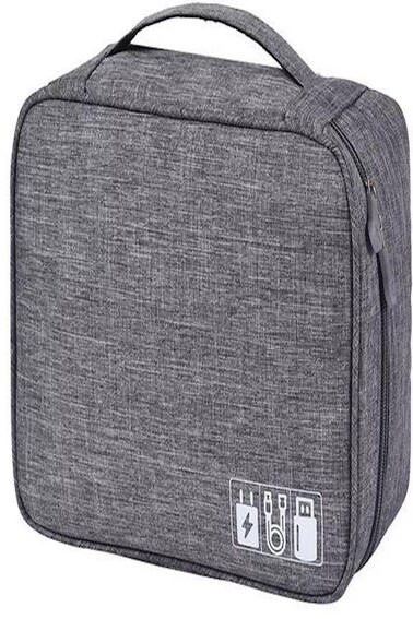 Travel Universal Cable Organizer Bag, Gadgets Accessories Case Storage Grey