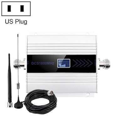DCS-LTE 4G Phone Signal Repeater Booster, US Plug(Silver) &ndash; MCP2368SUS