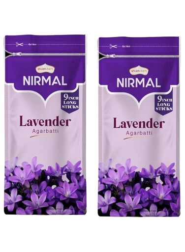 Shubhkart Nirmal Lavender Premium Fragrance 200 Incense Sticks Agarbatti (Pack of 2)