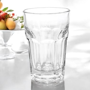 Libbey Paneled Beverage Glass &ndash; 15237IN Gibraltar 10 oz. Durable, American-Made &ndash; Box of 6 Glasses &ndash; 296ml
