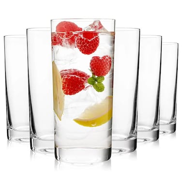 Libbey Hi-Ball Glass Lexington &ndash; 311ml (10.5 oz) &ndash; Box off 6 -Tall Tumbler &ndash; Clear, Durable, Stackable &ndash; Ideal for Cocktails &amp; Soft Drinks &ndash; Model #2310
