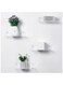 Acrylic Floating Wall Shelves Set of 4 - 9 Inch Clear Wall Shelf for Bedroom, Bathroom, Kitchen, Living Room, Office - Space-Saving Storage Solution