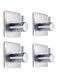MAKINGTEC 4 Pcs Heavy Duty Wall Hooks, Self Adhesive 304 Stainless Steel Anti-Rust Waterproof Hooks Perfect for Bathroom, Bedroom, and Kitchen Hooks for Hanging Hat, Towel, or Coat