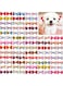 Mruq pet Dog Bows, 100pcs Cute Small Dog Bows with Rubber Bands, Bulk Pet Yorkie Dog Hair Grooming Bows, Handmade Puppy Doggie Bowknot for Dog Girl Hair Accessories