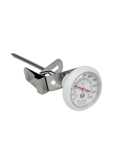 Thermometer stick with clip white