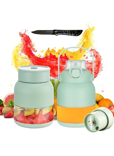 Premium Portable Juice Blender - 70W Motor, 500ml Capacity, Long-Lasting 1500mAh Battery for Quick, Efficient Blends at an Affordable Price + Bonus Crazy Sharp Knife! (Also Doubles as a Water Cup)