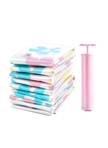 11-Piece Vacuum Storage Bag Set Multicolour 100x70cm