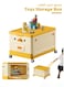 Baby Toy Storage Box With Wheels and Building Block Lid, Children Toys and Cloth Storage Bin, Organizer, Basket, Trunk for Kids Boys and Girls, Toddlers and Baby Nursery Room