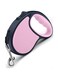 Retractable Dog Lead, 5M/16FT Extendable Dog Lead 360&deg;Tangle-Free Smooth&amp;Durable Nylon Tape with Anti-Slip Handle, One-Handed Brake for Small Medium Dogs,Pink