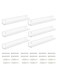 Clear Floating Shelves (6 Pack) - Acrylic Wall Mounted Shelves - Decorative Picture Ledge Shelf for Living Room, Bedroom, Kitchen, Bathroom &amp; Office - Ideal for Storage &amp; Display