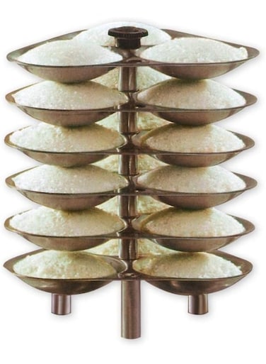 Aluminium Idli Stand to cook 18 Idlis, recommended for 7 models of hawkins pressure cookers (ID18), Silver