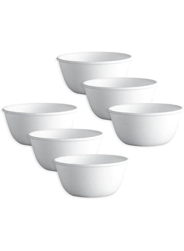 Corelle Livingware Winter frost White Katori 6-Pieces