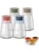 ChicAbode 4 Pcs Salt Dispenser, Glass Salt Shaker, Spice Shaker for Salt and Pepper, Precise Quantitative 0.5g for Home Cooking Picnic Camping Ration Salt Shakers