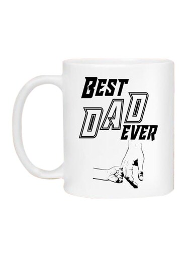 Dad Ever Printed Coffee Mug White/Black