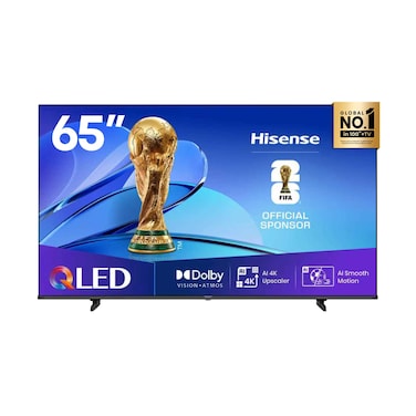 تلفزيون هايسنس 65 بوصة Q61Q QLED 4K الذكي (إصدار 2025 - نسخة الإمارات)  
تلفزيون ذكي QLED بحجم 65 بوصة مع نظام VIDAA، شريط الألعاب Game Bar، مُحسّن الذكاء الاصطناعي 4K AI Upscaler، تقنية Dolby Vision وDolby Atmos، تقنية AI Smooth Motion، شريط الألعاب Game Bar، التحكم الصوتي - 65Q61Q