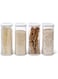 Mepal - Storage Container Modula 4-Piece Set &ndash; Clear Food Container with Lid - Kitchen Organizers &amp; Plastic Storage Boxes &ndash; Stackable &amp; Airtight &ndash; 4 x 2000 ml &ndash; White