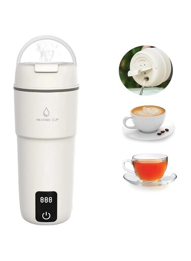 NALACAL Electric Travel Kettle, 400ml Portable Water Boiler with Temperature Control and LCD Display, Auto Shut-Off and Boil Dry Protection with Keep Warm Function, PBA free, Stainless Steel Kettle