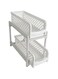 Dubai Gallery 2 Tier Portable Basket Drawers Bathroom Kitchen Space Saving Storage Containers Multicolour