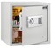 Rubik Safe Box, Digital Lock with Key, Large Capacity, Suiteable for Home Office, Protects Cash Money Documents (RB-35EGX, 35x38x30cm) White