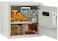 Rubik Safe Box, Digital Lock with Key, Large Capacity, Suiteable for Home Office, Protects Cash Money Documents (RB-35EGX, 35x38x30cm) White