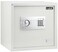 Rubik Safe Box, Digital Lock with Key, Large Capacity, Suiteable for Home Office, Protects Cash Money Documents (RB-35EGX, 35x38x30cm) White