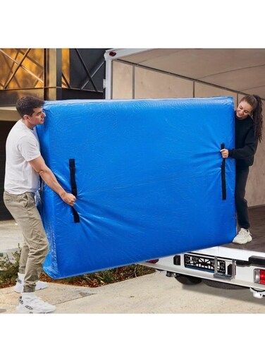 Moving Bag with Handles &amp; Zipper &acirc;&euro;&ldquo; Heavy Duty Mattress Protector Cover for Moving and Storage &acirc;&euro;&ldquo; Fits Twin/Full/Queen/King Size Mattresses &acirc;&euro;&ldquo; Reusable &amp; Waterproof, 1.8x2M, MAT-PY140-8