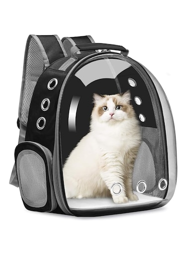 FDTY Cat Carrier Backpack, Pet Carrier Backpack Front Pack for Small Medium Cat Puppy Dog Carrier Backpack Bag Space Capsule, Pet Carrier for Travel Hiking Walking Camping