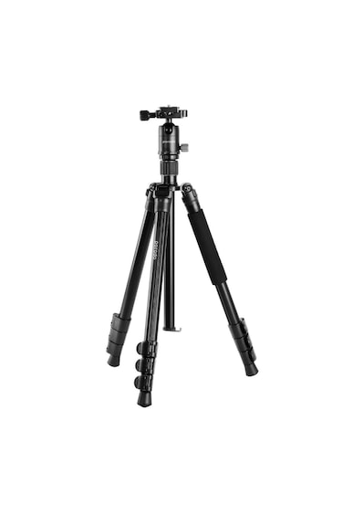Professional Aluminum Tripod 155cm Height with Phone Mount, 12kg Load Support