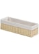 Homesmiths Storage Basket Natural with Liner 32 x 10 x 8 cm