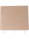IVEI MDF DIY Blank Key Holder Base Wood Sheet Craft - MDF Plain Wooden Rectangular Key Holder Cutouts with 3 Hooks (Brown)
